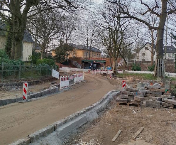 Baustelle Groß Flottbeker Straße an der S-Bahnstation Othmarschen